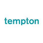Tempton im Wollhaus Heilbronn - Berufliche Weiterbildung und Umschulung Das Bild zeigt das Tempton-Logo in türkis.